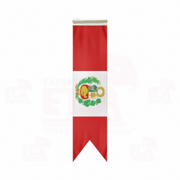 Peru Özel Logolu Masa Bayrağı