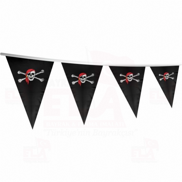 Pirate Bandana ��gen Bayrak ve Flamalar