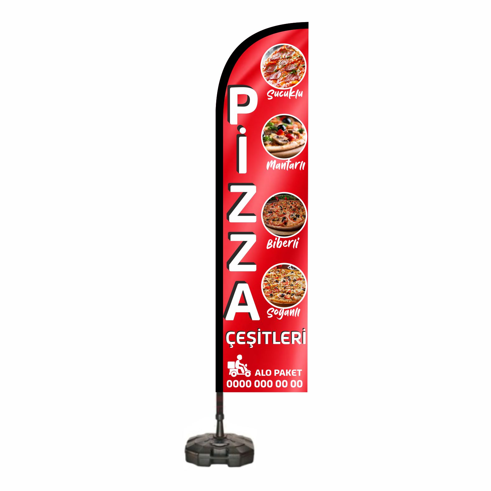 Pizza Oltalı bayraklar