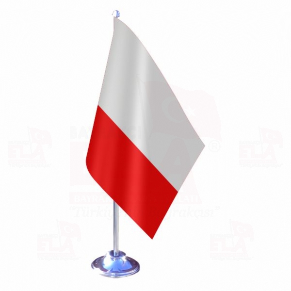 Polonya Tekli Masa Bayrağı