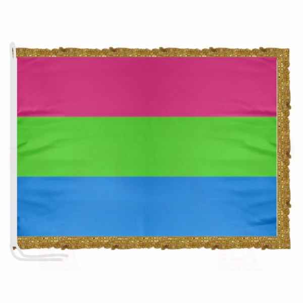 Polysexuality Pride Saten Makam Flamas�