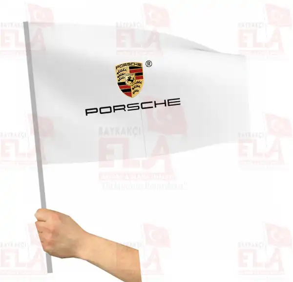 Porsche Sopal Bayrak ve Flamalar