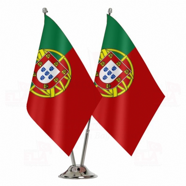 Portekiz İkili Masa Bayrağı