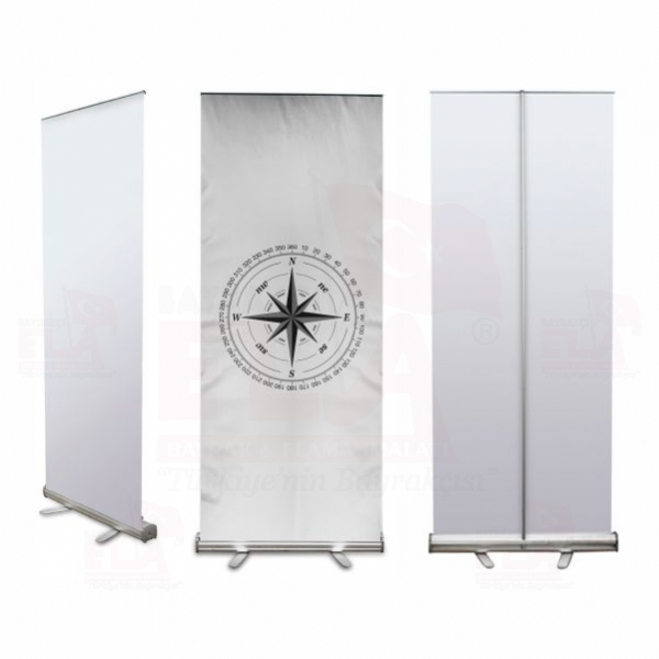 Pusula Beyaz Banner Roll Up