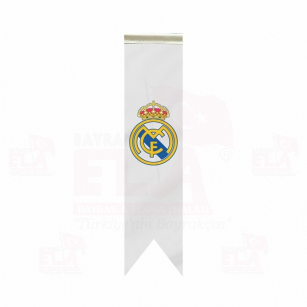 Real Madrid CF Özel Logolu Masa Bayrağı