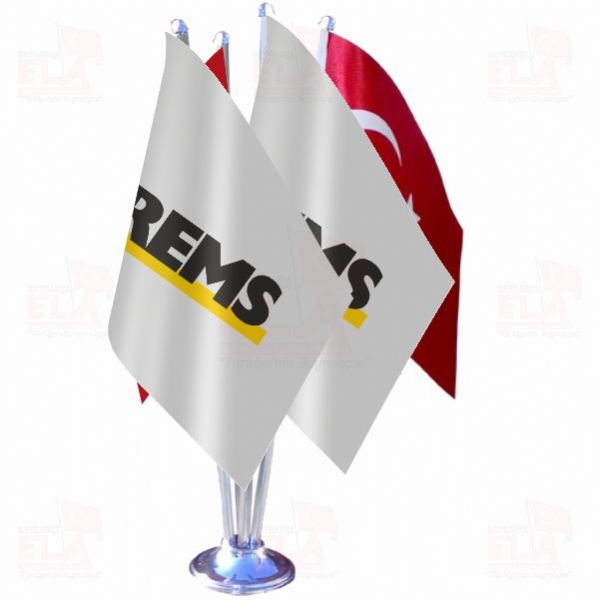 Rems D�rtl� �zel Masa Bayra��