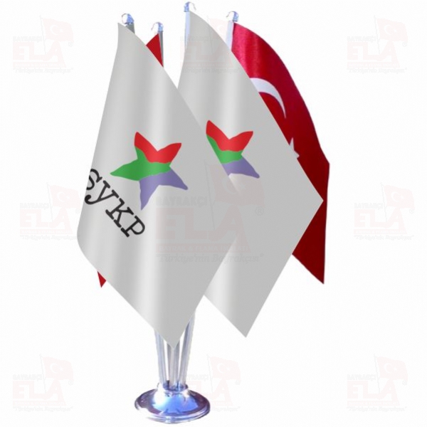 SYKP Sosyalist Yeniden Kurulu� Partisi D�rtl� �zel Masa Bayra��