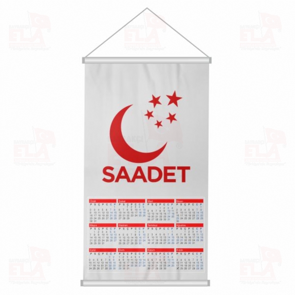 Saadet Partisi Bez Takvim Dijital Bask� Saadet Partisi Duvar Takvim