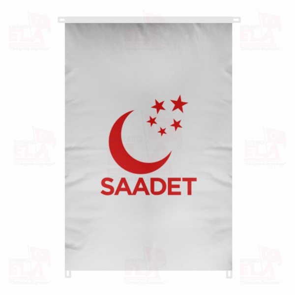Saadet Partisi Bina Boyu Bayraklar