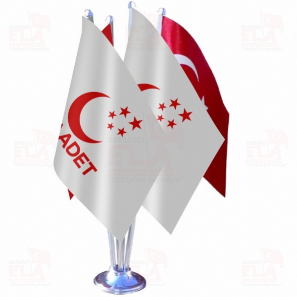 Saadet Partisi D�rtl� �zel Masa Bayra��