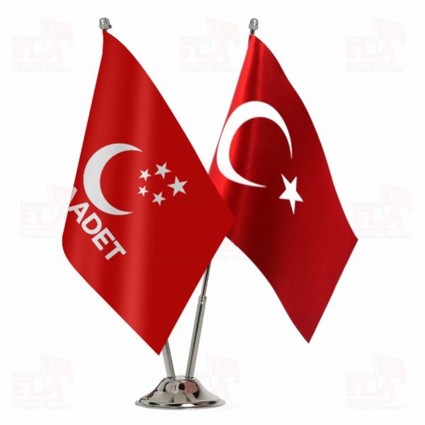 Saadet Partisi K�rm�z� 2 li Masa Bayra��