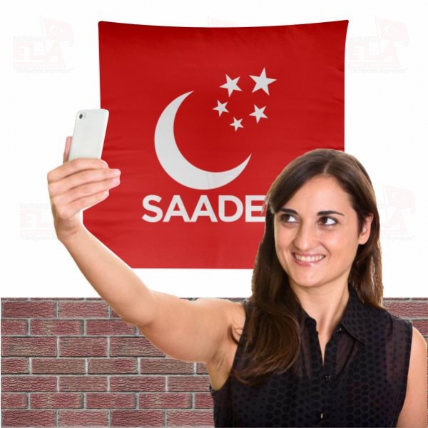Saadet Partisi K�rm�z� Bez Arka Plan Manzara