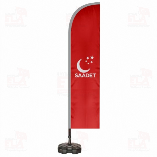Saadet Partisi K�rm�z� Plaj Bayra�� ve Yelken Bayra��