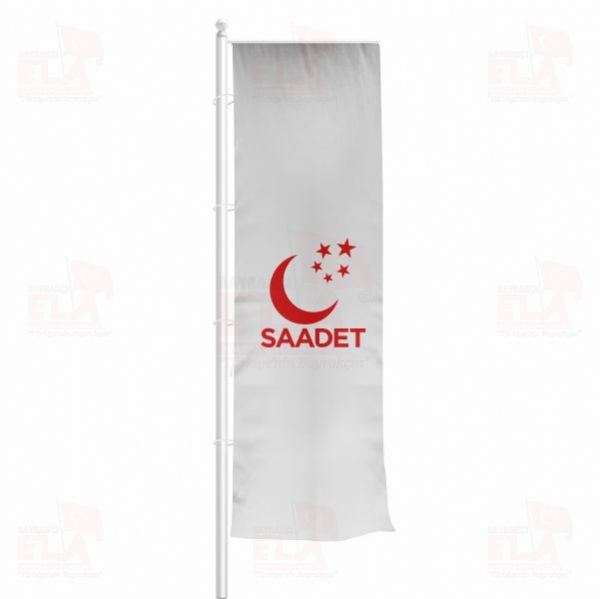 Saadet Partisi Yatay �ekilen Flamalar ve Bayraklar