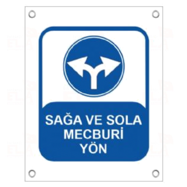 Sa�a ve Sola Mecburi Y�n Afi�i