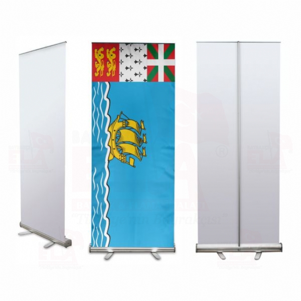Saint Pierre ve Miquelon Banner Roll Up
