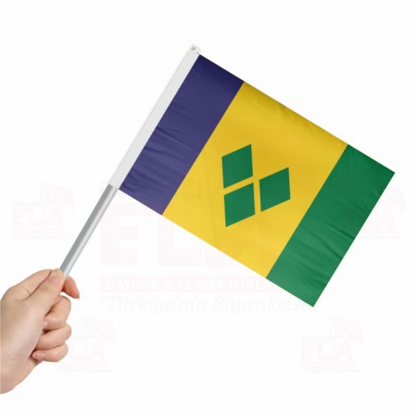 Saint Vincent ve Grenadinler Sopalı Bayrak ve Flamalar