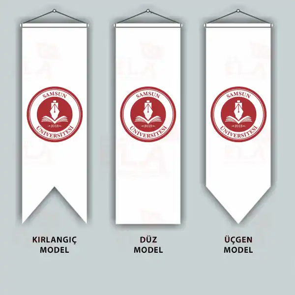Samsun Üniversitesi Kırlangıç Flamalar Bayraklar