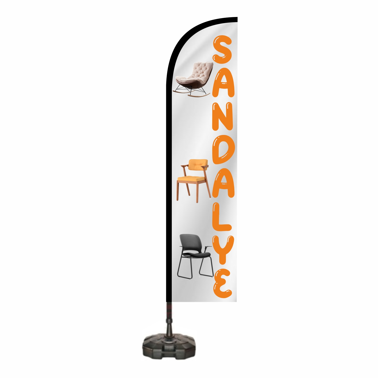 Sandalye �zel Tasar�m Bayrak Sandalye �ste�e �zel Bayraklar