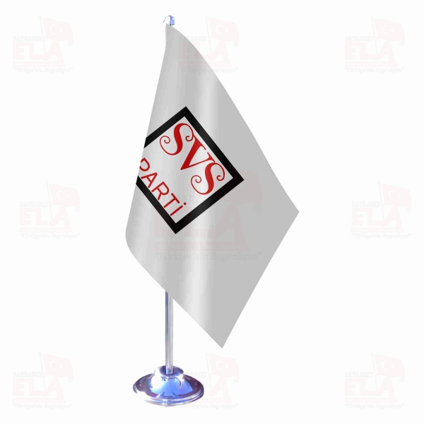 Sevgi ve Sayg� Partisi Tekli Masa Bayra��