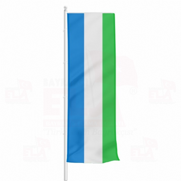 Sierra Leone Yatay ekilen Flamalar ve Bayraklar