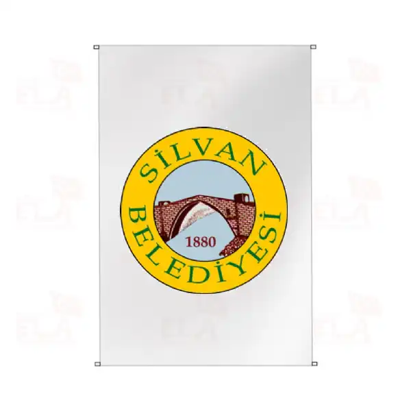 Silvan Belediyesi Bina Boyu Bayraklar