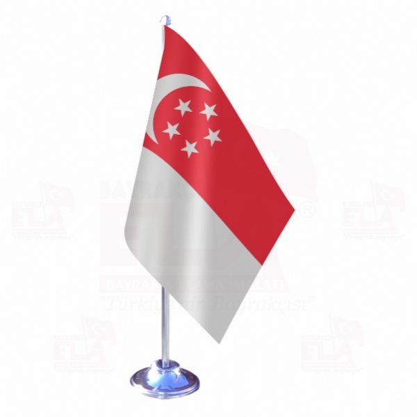 Singapur Tekli Masa Bayrağı
