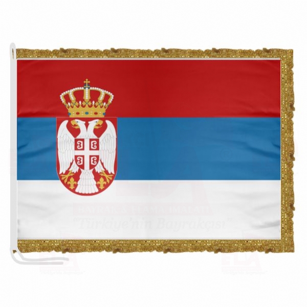 Sırbistan Saten Makam Flaması