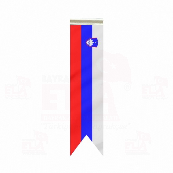 Slovenya Özel Logolu Masa Bayrağı