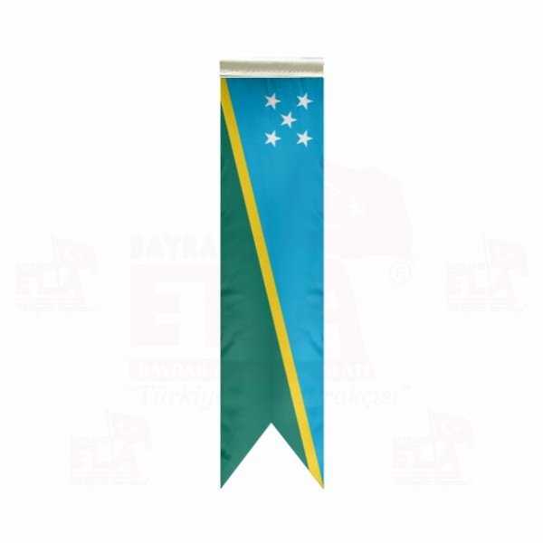 Solomon Adaları Özel Logolu Masa Bayrağı