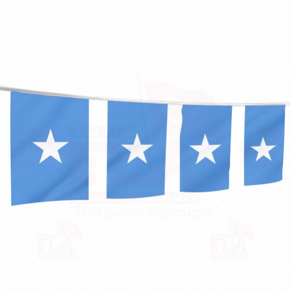 Somali pe Dizili Flamalar ve Bayraklar