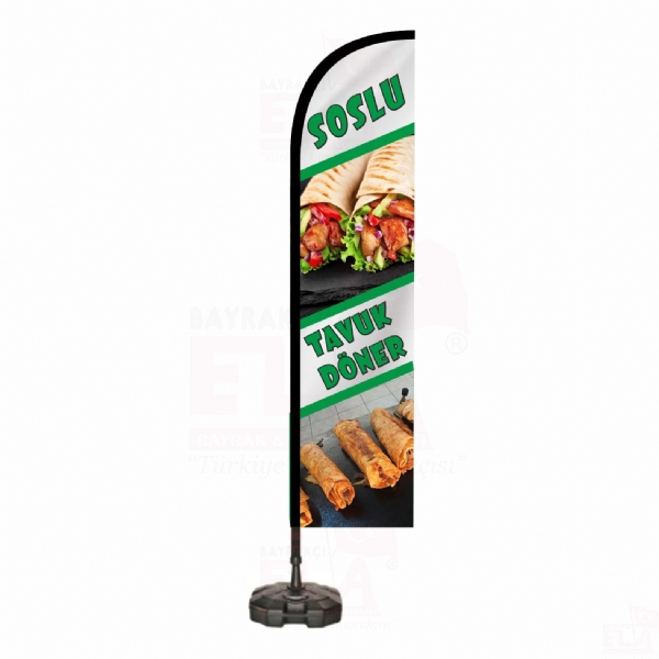 Soslu Tavuk D�ner Plaj Bayra��