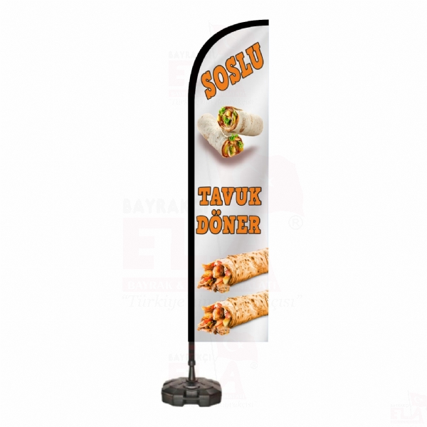 Soslu Tavuk D�ner Plaj Bayraklar�