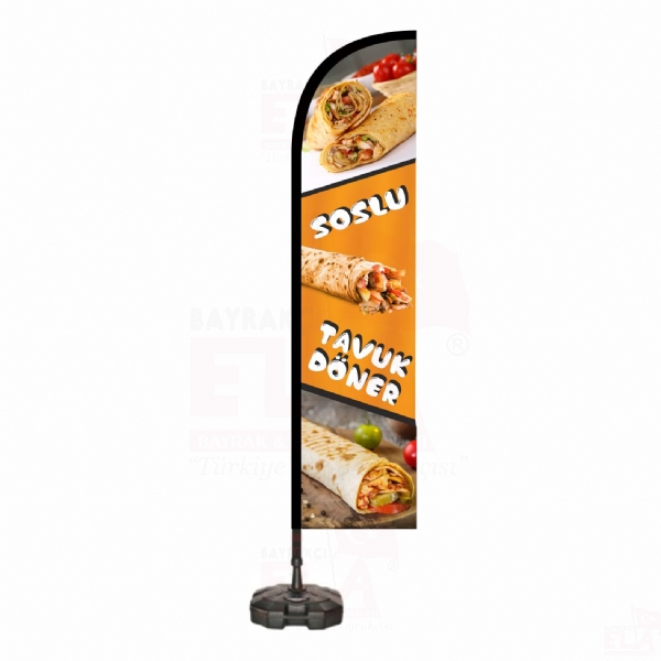 Soslu Tavuk D�ner Reklam Bayraklar�