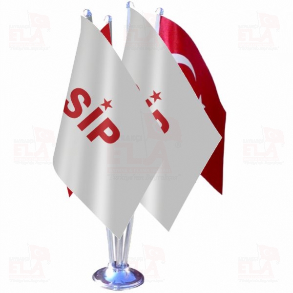 Sosyalist �ktidar Partisi D�rtl� �zel Masa Bayra��