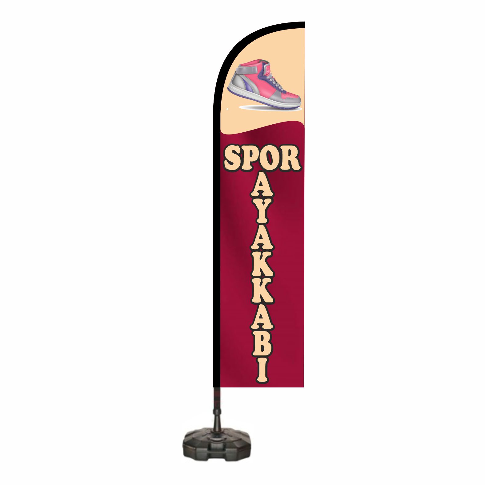 Spor Ayakkab� Plaj Bayra�� ve Yelken Bayra��