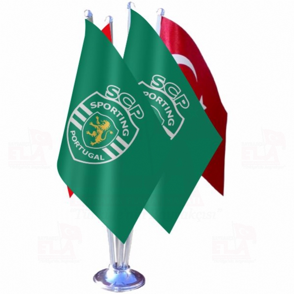 Sporting CP D�rtl� �zel Masa Bayra��
