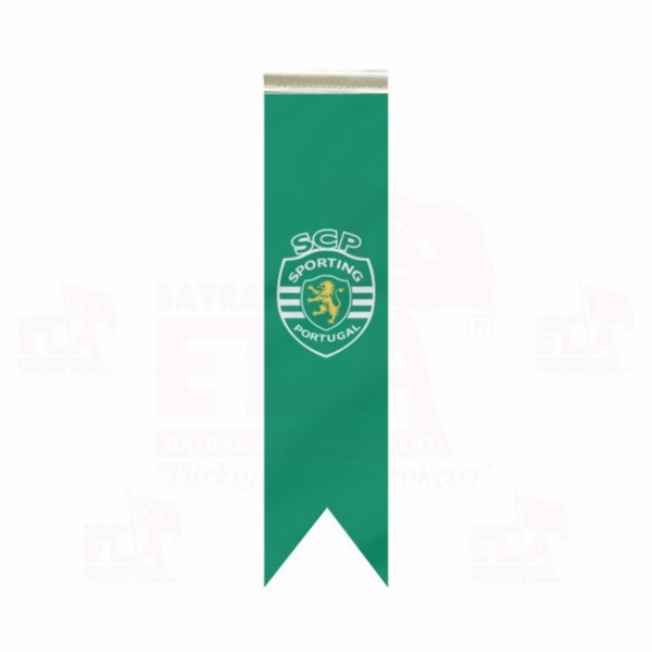 Sporting CP �zel Logolu Masa Bayra��