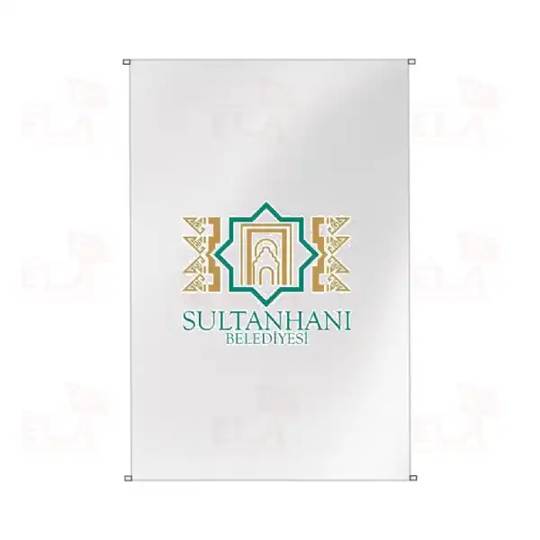 Sultanhan Belediyesi Bina Boyu Bayraklar