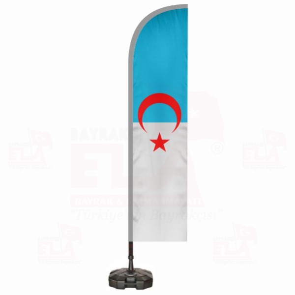 Suriye T�rkmenleri Plaj Bayra�� ve Yelken Bayra��