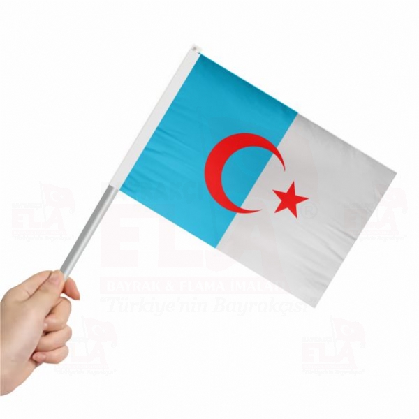Suriye T�rkmenleri Sopal� Bayrak ve Flamalar