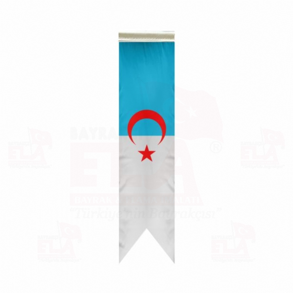 Suriye T�rkmenleri �zel Logolu Masa Bayra��