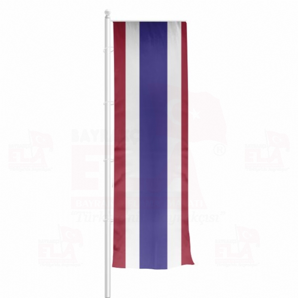 Tayland Yatay Çekilen Flamalar ve Bayraklar