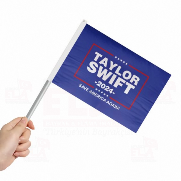 Taylor Sw�ft 2024 Save Amer�ca Aga�n Sopal� Bayrak ve Flamalar