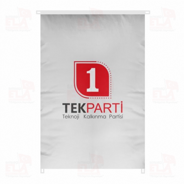 Teknoloji Kalk�nma Partisi Bina Boyu Bayraklar