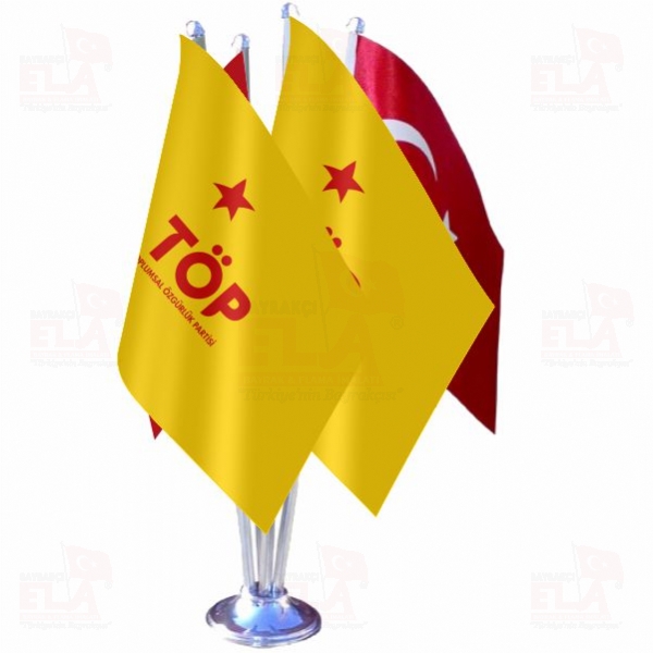 Toplumsal �zg�rl�k Partisi D�rtl� �zel Masa Bayra��