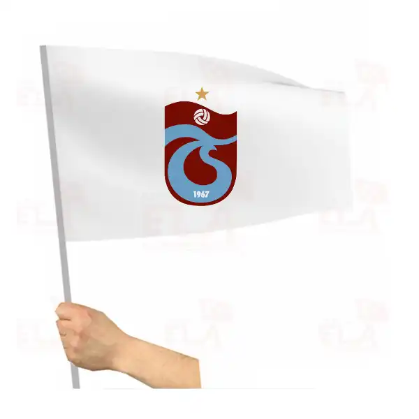 Trabzonspor Sopal Bayrak ve Flamalar