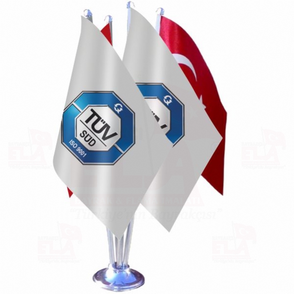 T�V S�D ISO 9001 D�rtl� �zel Masa Bayra��