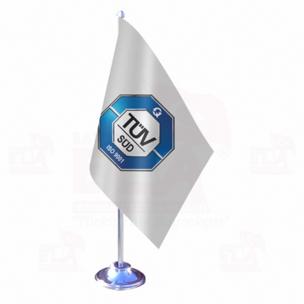T�V S�D ISO 9001 Tekli Masa Bayra��