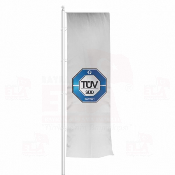 T�V S�D ISO 9001 Yatay �ekilen Flamalar ve Bayraklar